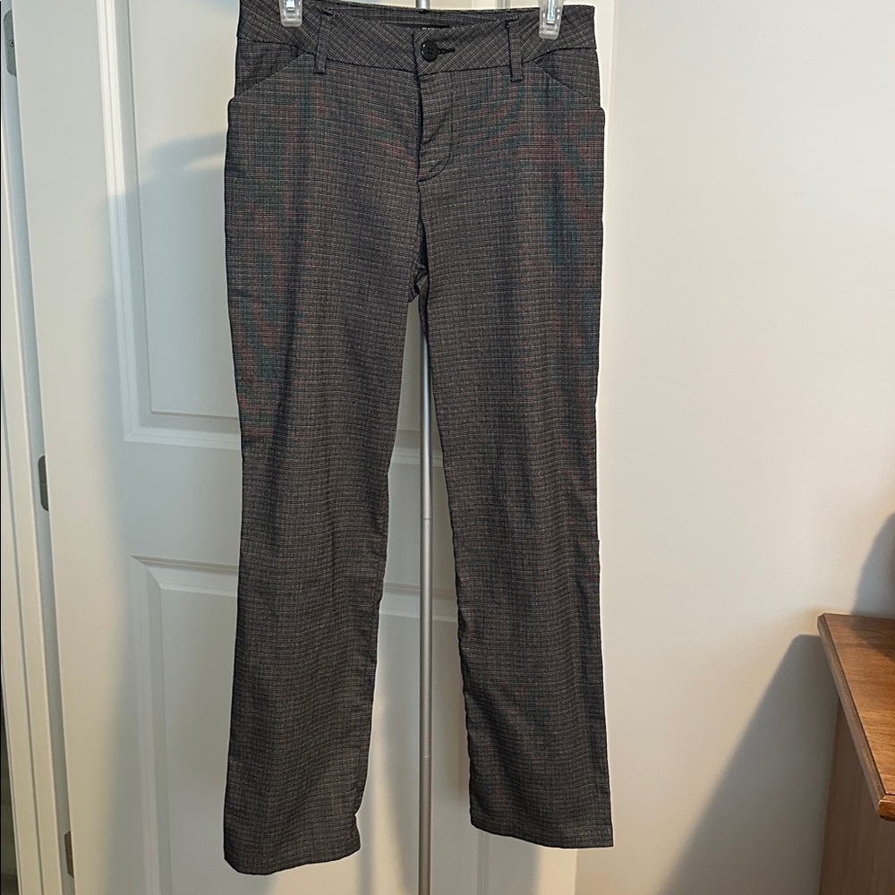 Lee Relaxed Fit Straight-Leg Pants in Black/White Sz 4S